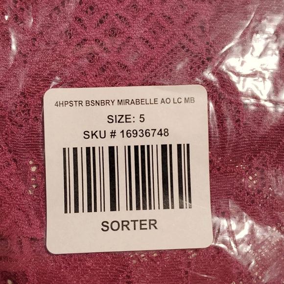 ❤️NWT VINTAGE TORRID PANTY - FLORAL LACE SEMI-SHEER HIPSTER - PLUS SIZE 5X - Picture 5 of 9